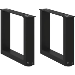 vidaXL Pieds de table basse en U 2 pièces 30 x (30-31) cm Acier