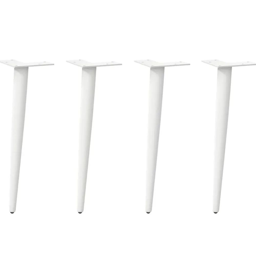 vidaXL Pieds de table basse coniques 4 pièces 30-31 cm Acier