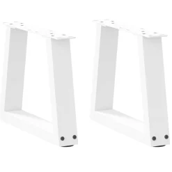 vidaXL Pieds de table basse en forme de V, 2 pièces, , 30 x (30-31,3) cm, acier