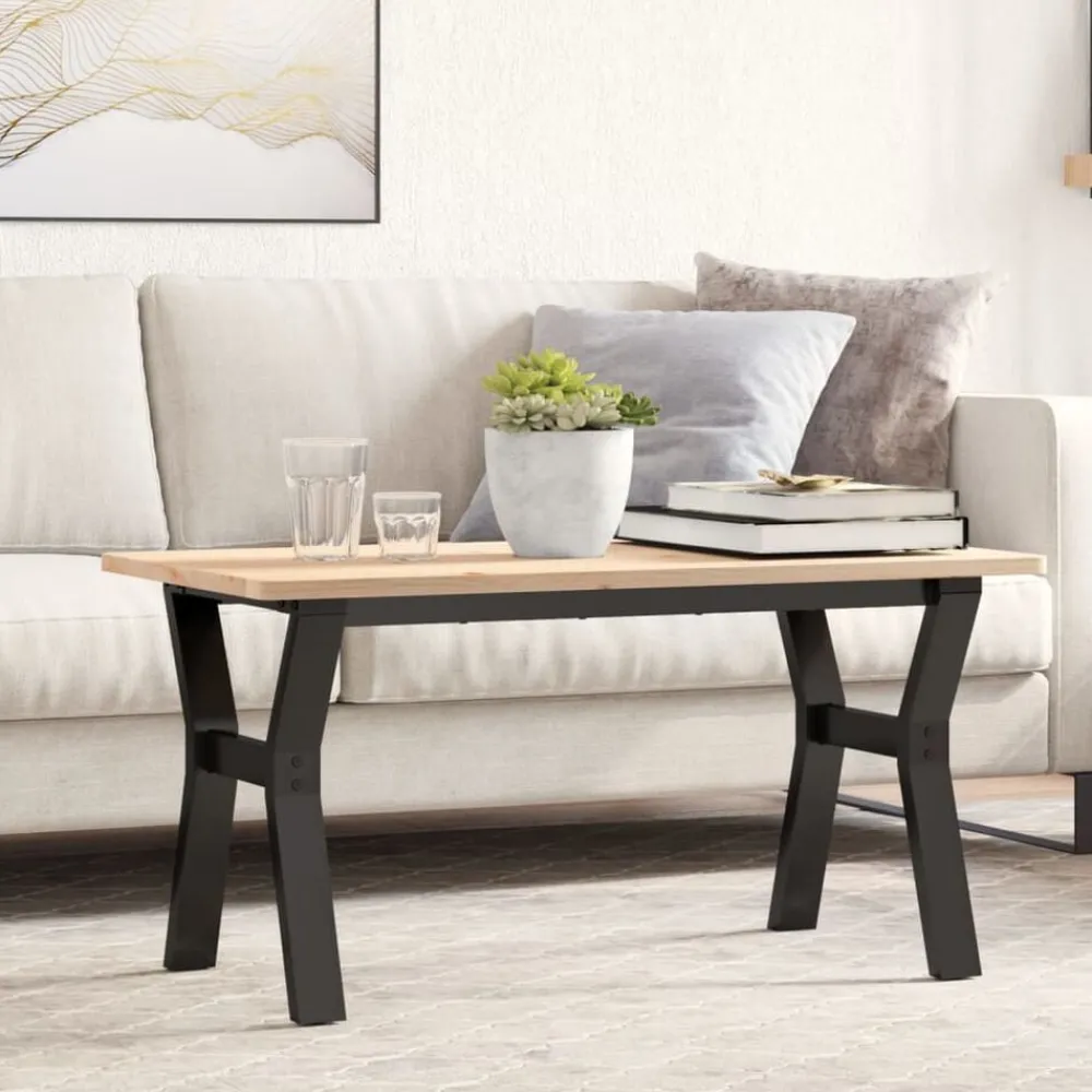 vidaXL Pieds de table basse cadre en Y 80x40x43 cm acier