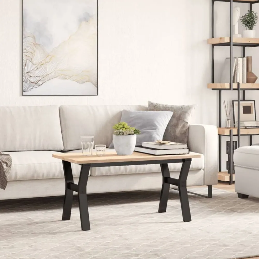 vidaXL Pieds de table basse cadre en Y 80x40x43 cm acier
