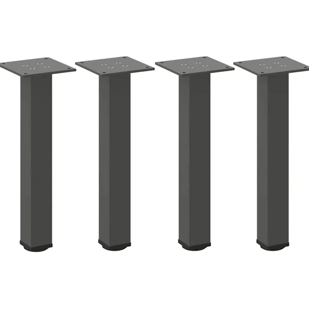 vidaXL Pieds de table basse 4 pièces 30-32 cm Acier