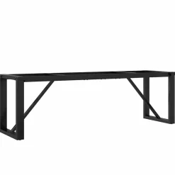 vidaXL Pieds de table basse cadre en O 140x30x43 cm acier