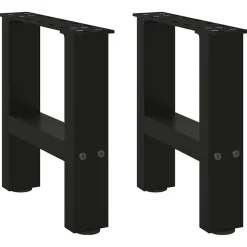 vidaXL Pieds de table basse 2 pièces 30 x (30-31) cm Acier