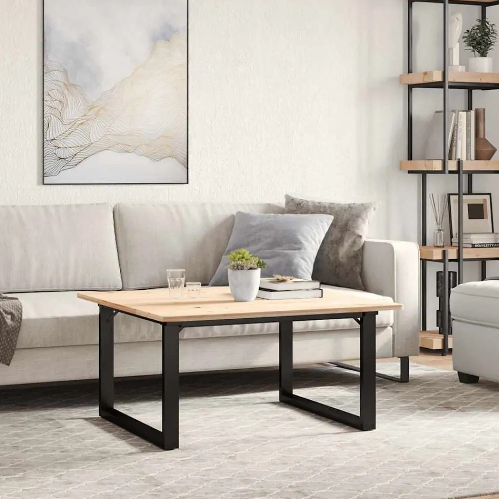 Accessoires Pour Tables-vidaXL Pieds de table basse cadre en O 70x60x43 cm acier