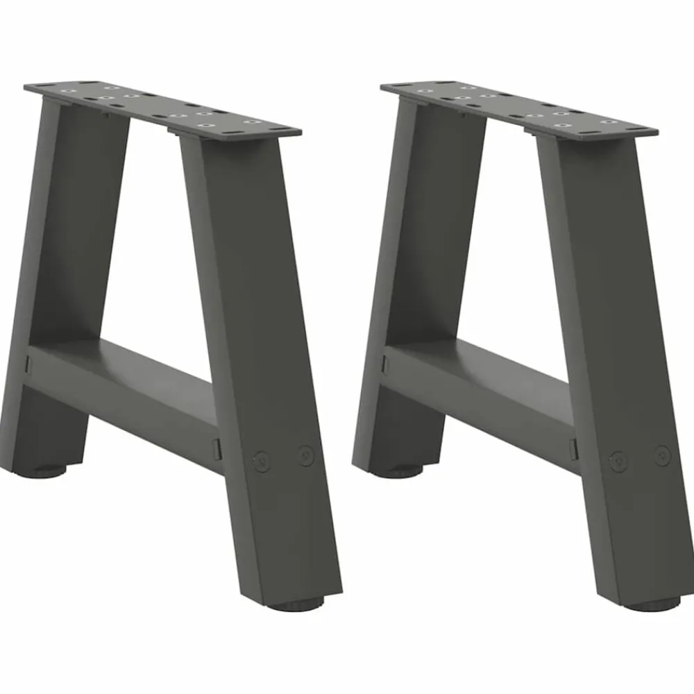 vidaXL Pieds de table basse en forme de A 2 pièces 30 x (30-31) cm Acier