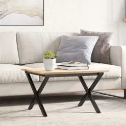 Accessoires Pour Tables-vidaXL Pieds de table basse cadre en X 50x40x38 cm acier