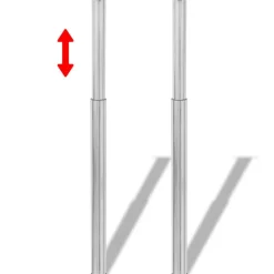 Accessoires Pour Tables-vidaXL Pieds de table télescopiques 710 mm - 1100 mm Acier inoxydable