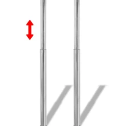 vidaXL Pieds de table télescopique 2 pcs 710 mm - 1100 mm