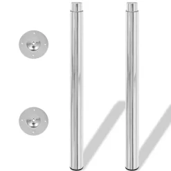 vidaXL Pieds de table télescopique 2 pcs 710 mm - 1100 mm