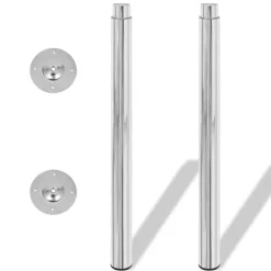 vidaXL Pieds de table télescopique 2 pcs 710 mm - 1100 mm