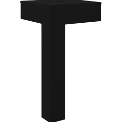 vidaXL Pieds debout 2 pcs Noir 57 x 57 x 100 mm Fer