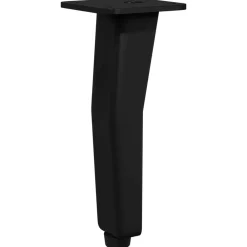 vidaXL Pieds debout 2 pcs Noir 40 x 40 x 100 mm Fer