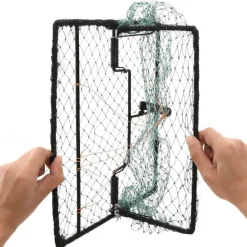 Produits Ménagers-vidaXL Piège à oiseaux vert 34x32 cm acier