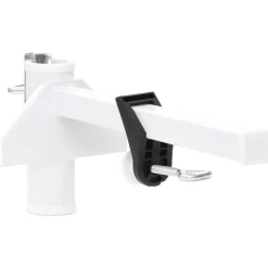 Pelouses & Jardins-vidaXL Pince à parasol pour balcon blanc 38 mm acier