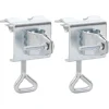 vidaXL Pinces à parasol pour balcon 2 pcs 32 mm acier