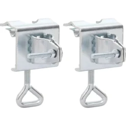 vidaXL Pinces à parasol pour balcon 2 pcs 32 mm acier