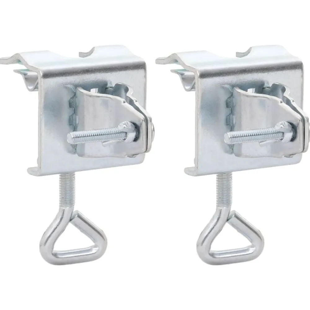 vidaXL Pinces à parasol pour balcon 2 pcs 32 mm acier