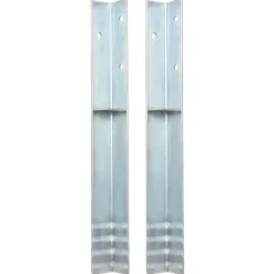 Accessoires De Quincaillerie-vidaXL Piquet de sol en forme de L 2 pcs Acier galvanisé 5 x 5 x 50 cm