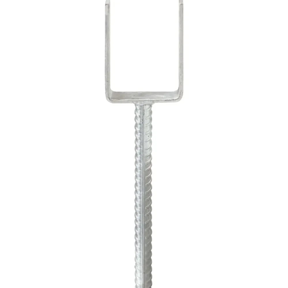 Accessoires De Quincaillerie-vidaXL Piquets de clôture 6 pcs Argenté 7x6x30 cm Acier galvanisé