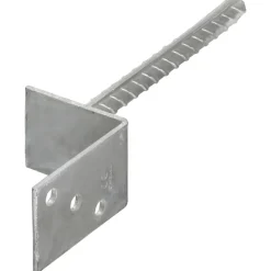Accessoires De Quincaillerie-vidaXL Piquets de clôture 6 pcs Argenté 8x6x30 cm Acier galvanisé