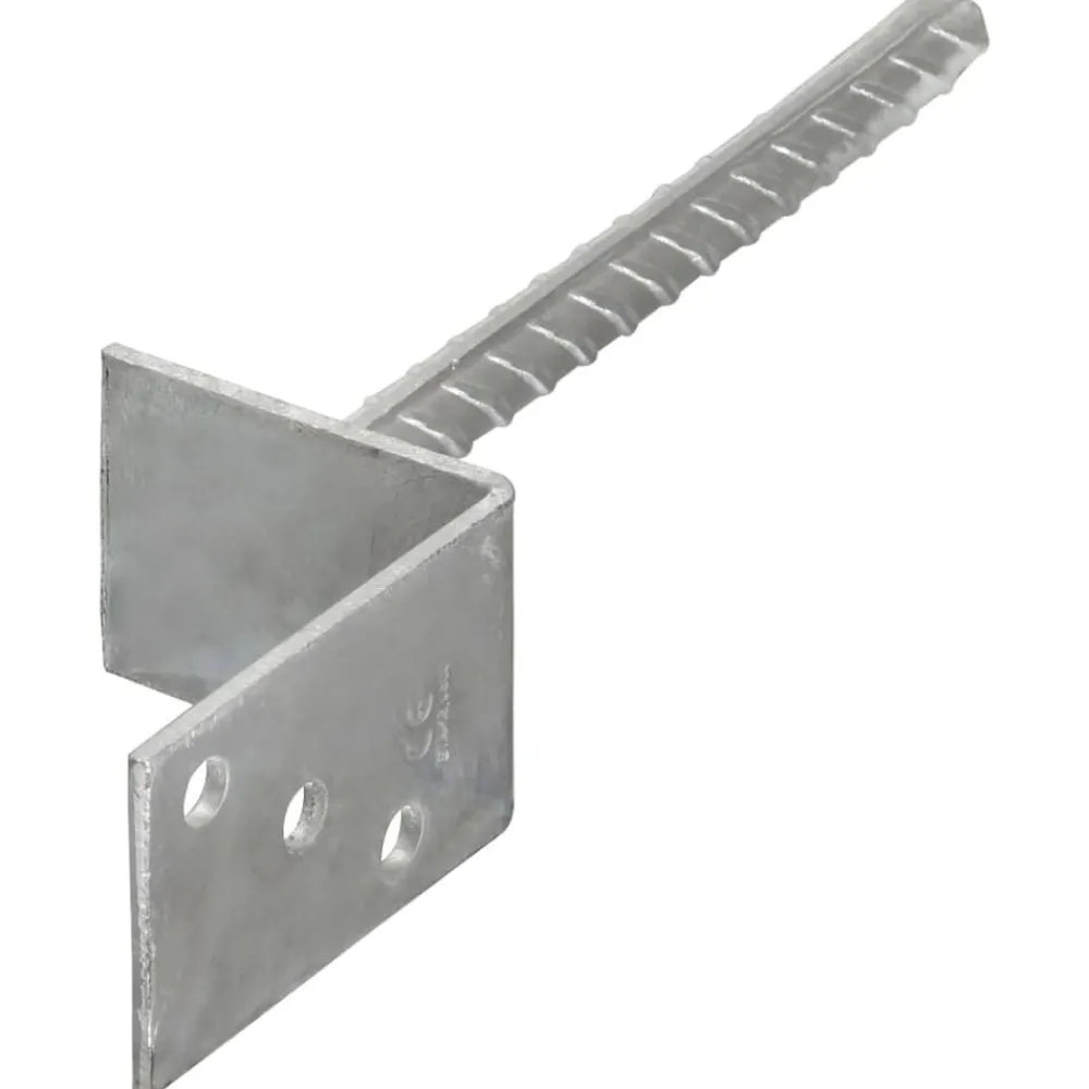 Accessoires De Quincaillerie-vidaXL Piquets de clôture 6 pcs Argenté 8x6x30 cm Acier galvanisé