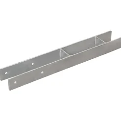vidaXL Piquets de clôture 6 pcs Argenté 7x6x60 cm Acier galvanisé