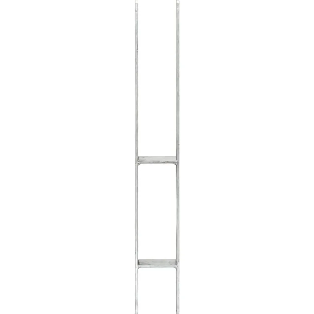vidaXL Piquets de clôture 6 pcs Argenté 7x6x60 cm Acier galvanisé