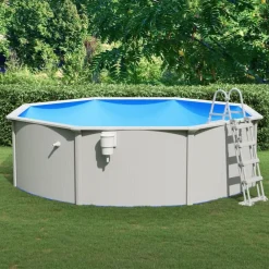 Piscine & Spa-vidaXL Piscine avec échelle de sécurité 460x120 cm