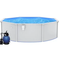 vidaXL Piscine avec pompe filtrante à sable 460x120 cm