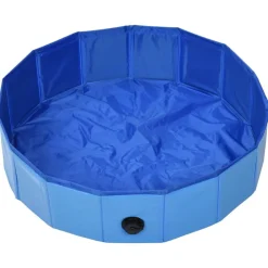 Articles Pour Animaux De Compagnie-vidaXL Piscine pliable pour chiens 80x20 cm PVC Bleu