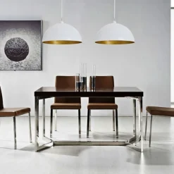 Luminaires-vidaXL Plafonnier 2 pcs Hauteur réglable Semi-sphérique Blanc