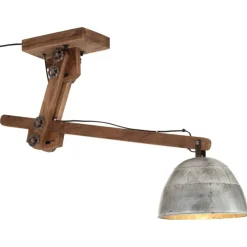 Luminaires-vidaXL Plafonnier 25 W vintage 105x30x65-108cm E27 Argent