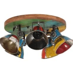 Luminaires-vidaXL Plafonnier 25 W 50x50x25 cm E27 Multicolore