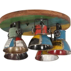 Luminaires-vidaXL Plafonnier 25 W 50x50x25 cm E27 Multicolore