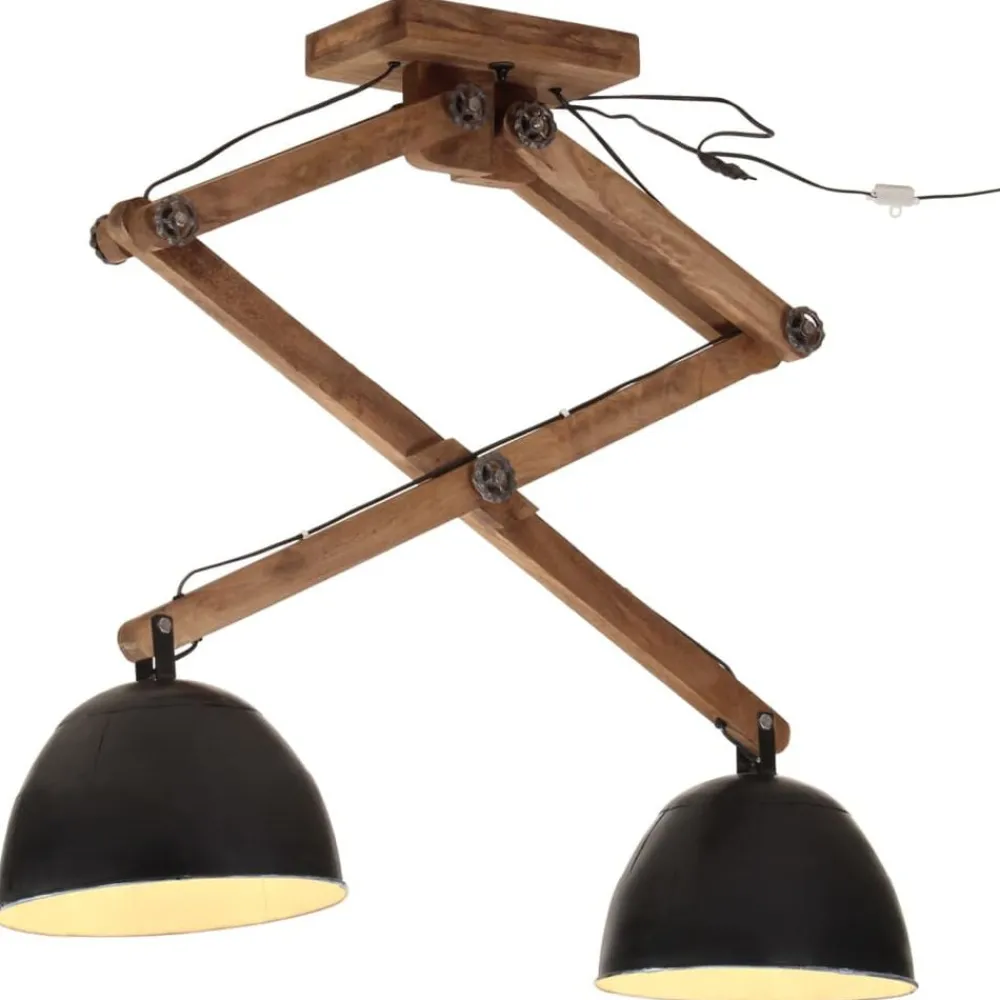 Luminaires-vidaXL Plafonnier 25 W 29x18x85 cm E27 Noir