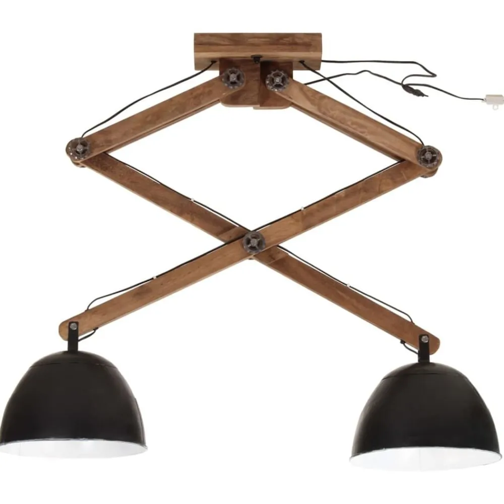 Luminaires-vidaXL Plafonnier 25 W 29x18x85 cm E27 Noir