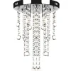 vidaXL Plafonnier avec perles de cristal Blanc Métal