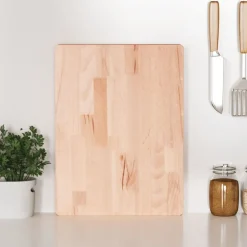 vidaXL Planche à découper 40x30x4 cm bois massif de hêtre