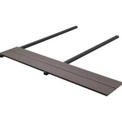 Produits Ménagers-vidaXL Planche de terrasse 4 pcs Marron foncé WPC