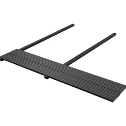 Produits Ménagers-vidaXL Planche de terrasse 4 pcs Noir WPC