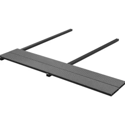 vidaXL Planche de terrasse 4 pcs Gris WPC