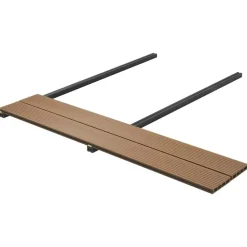 Produits Ménagers-vidaXL Planche de terrasse 4 pcs Teck WPC