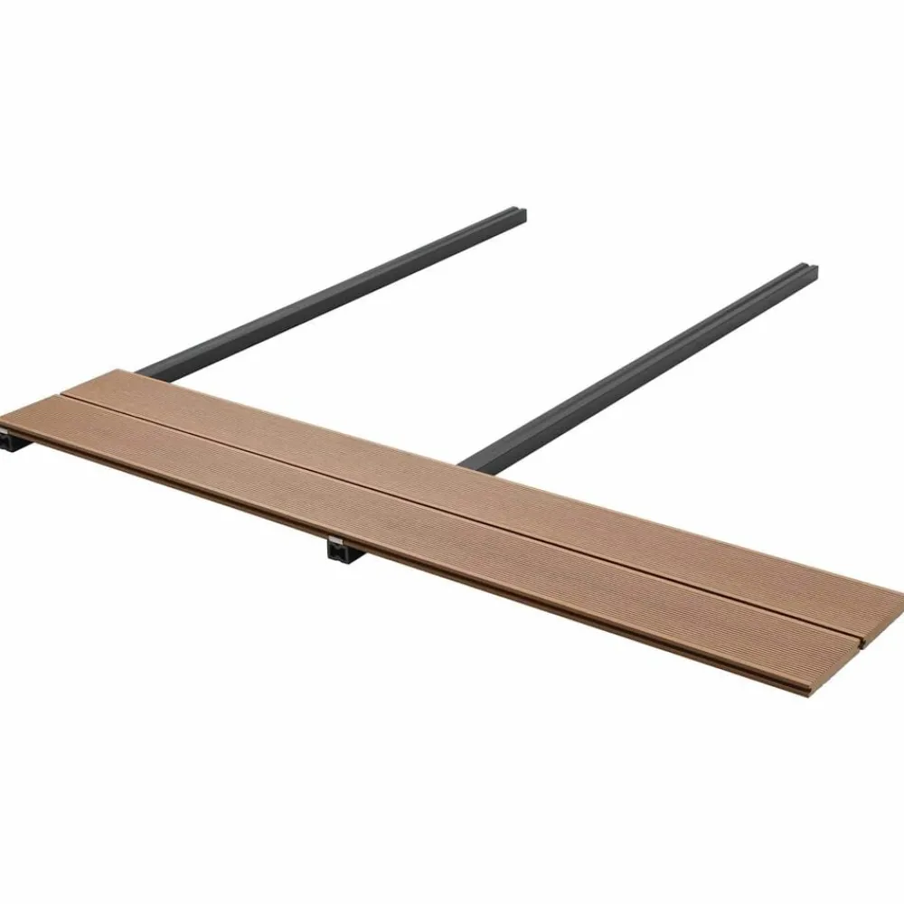vidaXL Planche de terrasse 4 pcs Teck WPC