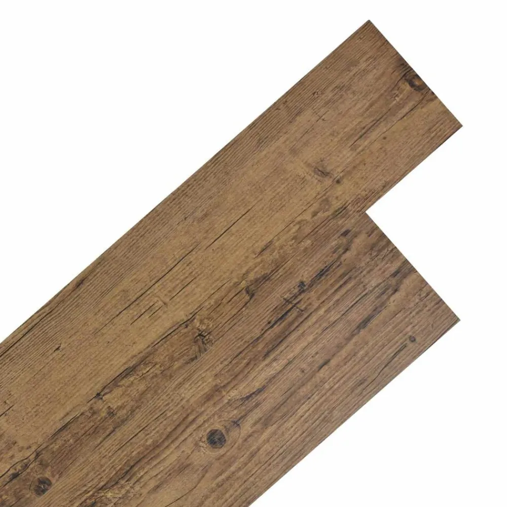 vidaXL Planches de sol 36 pcs Brun Noyé 5,02 m² PVC