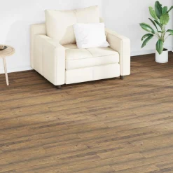 vidaXL Planches de sol 36 pcs Brun Noyé 5,02 m² PVC