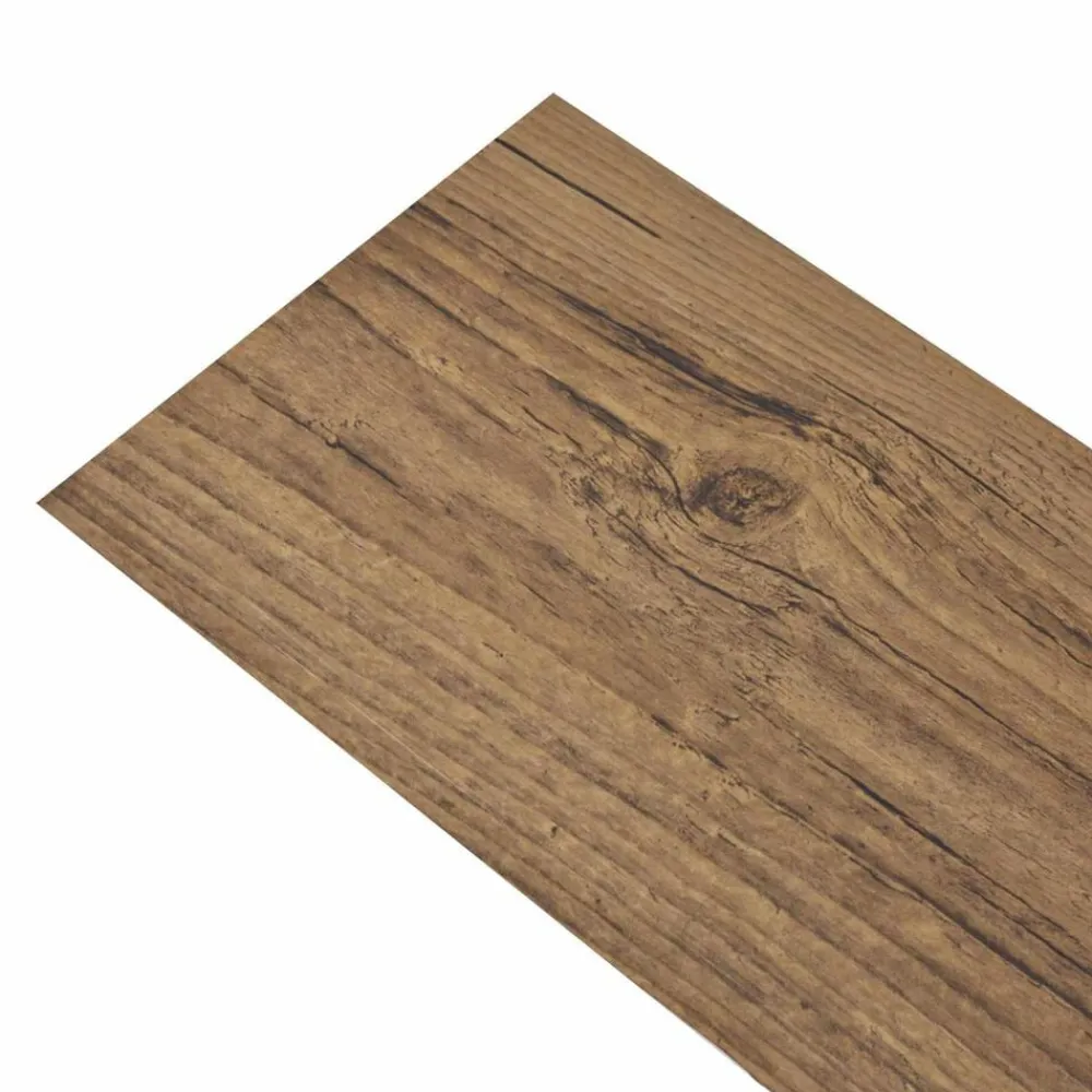 vidaXL Planches de sol 36 pcs Brun Noyé 5,02 m² PVC