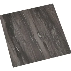 vidaXL Planches de sol 55 pcs Gris foncé 5,11 m² PVC