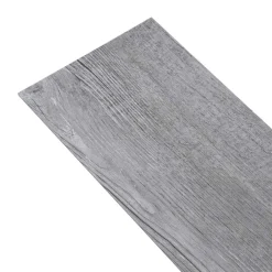 vidaXL Planches de sol 36 pcs Gris 5,02 m² PVC