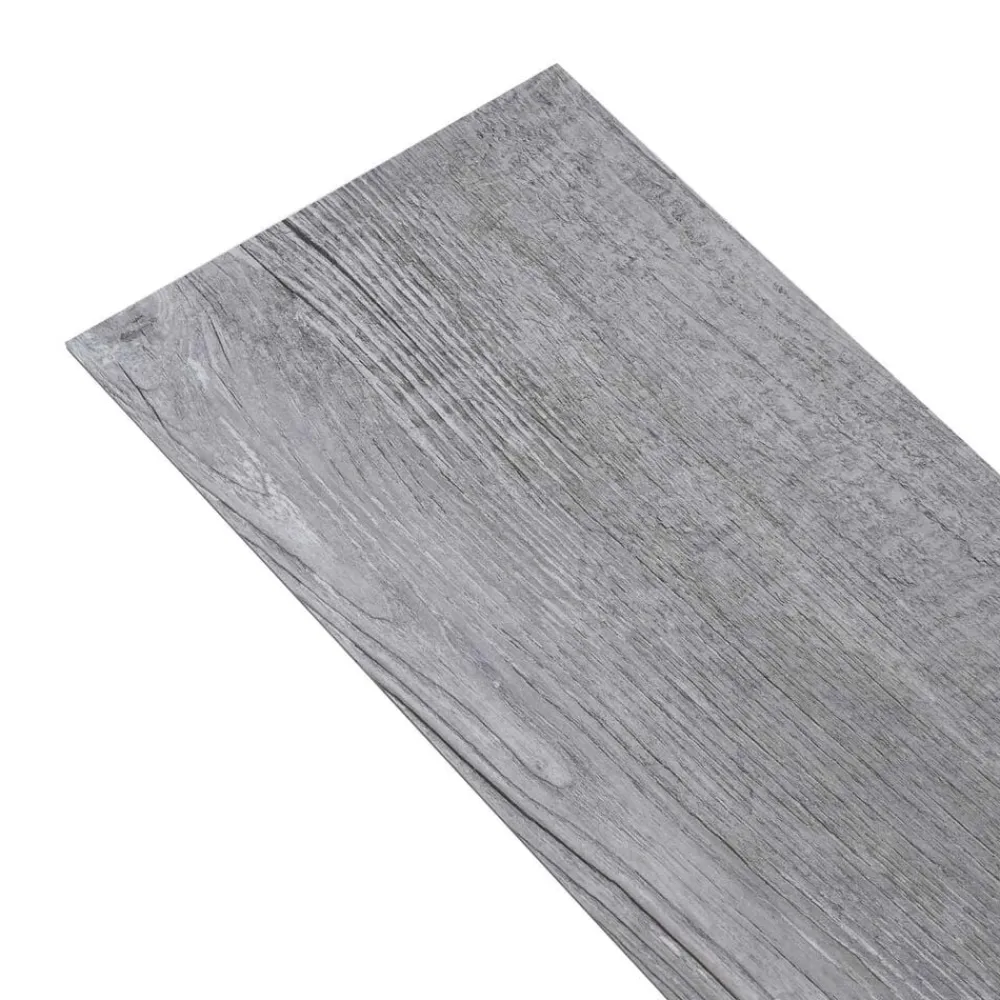 vidaXL Planches de sol 36 pcs Gris 5,02 m² PVC